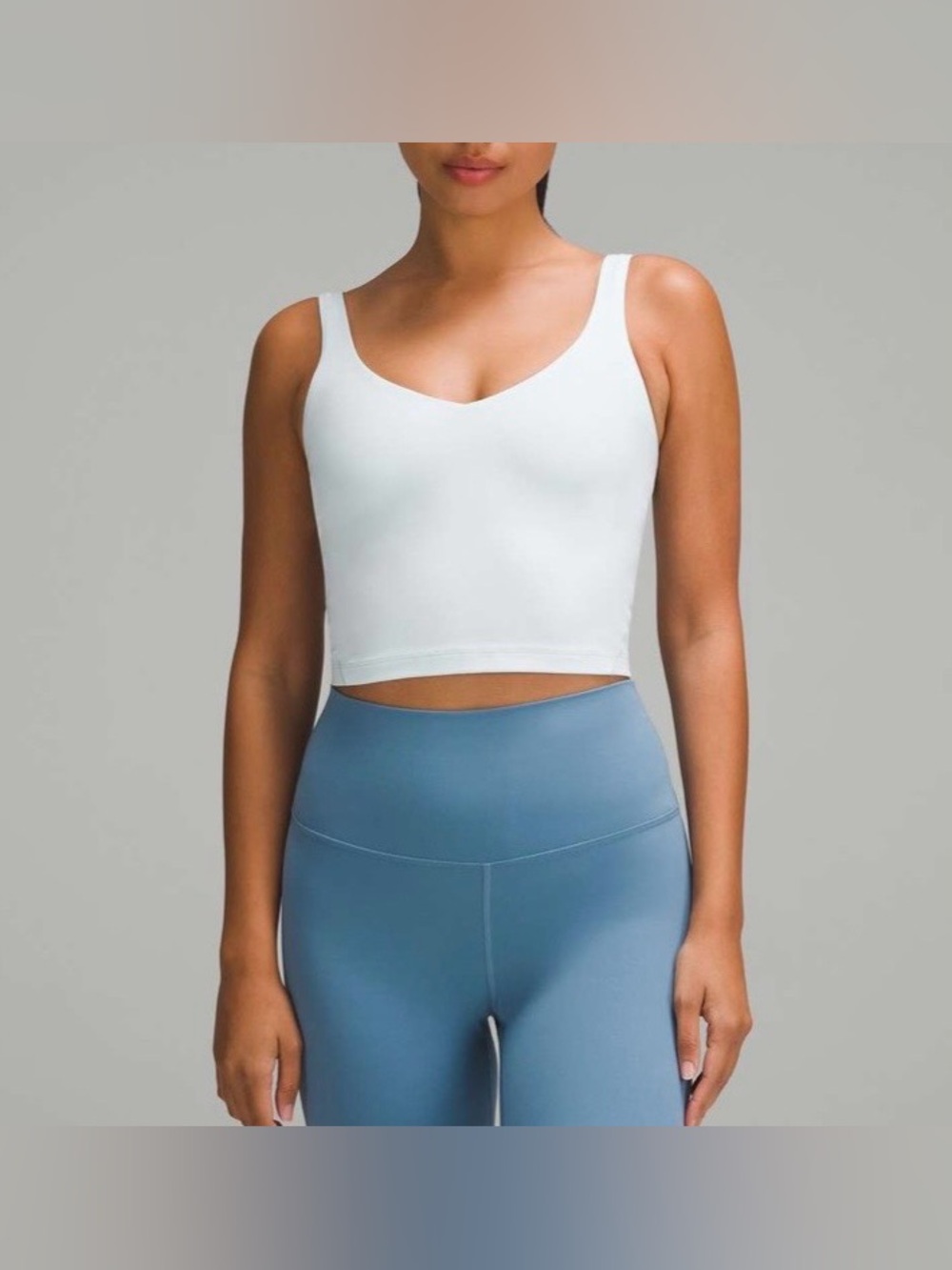 Lulu Pale Blue Align Tank